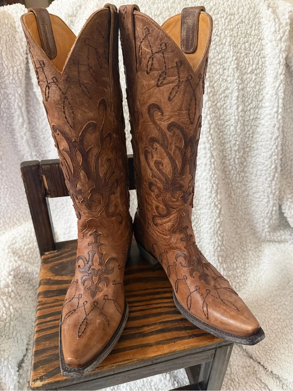 NEW Old Gringo Embroidered Brown Leather Western Cowgirl Boots - Picture 6 of 10
